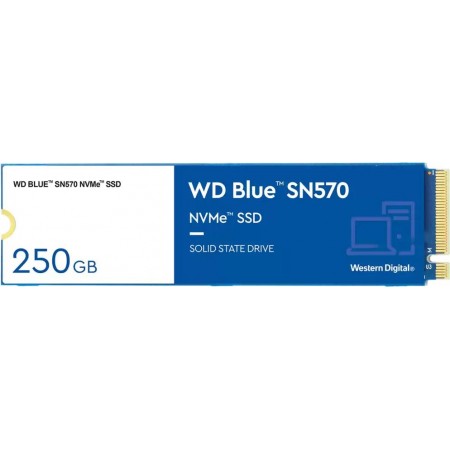 Накопитель SSD WD PCIe 3.0 x4 250GB WDS250G3B0C Blue SN570 M.2 2280