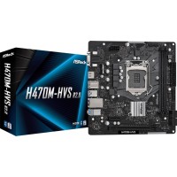 Материнская плата Asrock H470M-HVS R2.0 Soc-1200 Intel H470 2xDDR4 mATX AC`97 8ch(7.1) GbLAN+VGA+HDMI