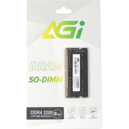 Память DDR4 8Gb 3200MHz AGi AGI320008SD138 SD138 RTL PC4-25600 SO-DIMM 260-pin Ret