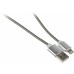 Кабель Premier 6-703M2 1.0S USB (m)-Lightning (m) 1м серебристый пакет