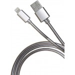 Кабель Premier 6-703M2 1.0S USB (m)-Lightning (m) 1м серебристый пакет