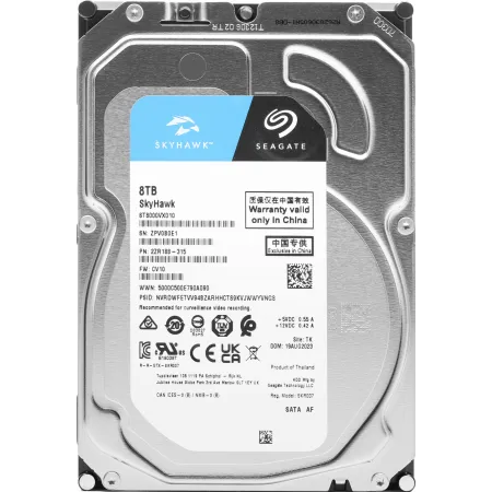 Жесткий диск Seagate SATA-III 8TB ST8000VX010 Video Skyhawk 4KN (7200rpm) 256Mb 3.5"