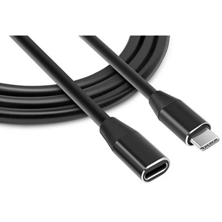 Кабель-удлинитель Premier 5-913 EXT USB Type-C (m) USB Type-C (f) 0.5м черный (пакет)