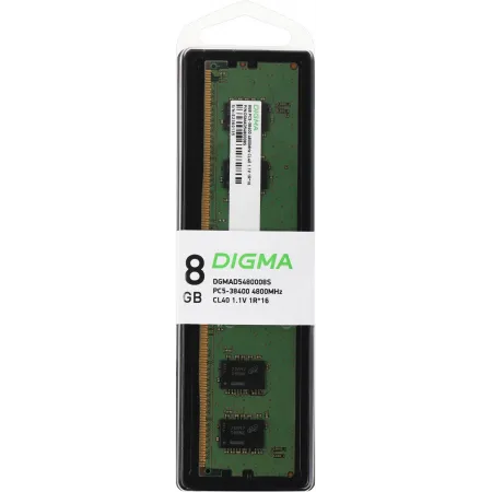 Память DDR5 8Gb 4800MHz Digma DGMAD5480008S RTL PC5-38400 CL40 DIMM 288-pin 1.1В single rank Ret