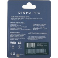 Накопитель SSD Digma Pro PCIe 5.0 x4 2000GB DGPST5002TP6T4 Top P6 M.2 2280