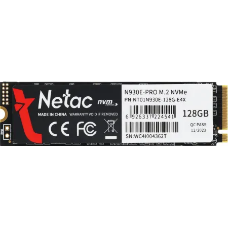 Накопитель SSD Netac PCIe 3.0 x4 128GB NT01N930E-128G-E4X N930E Pro M.2 2280
