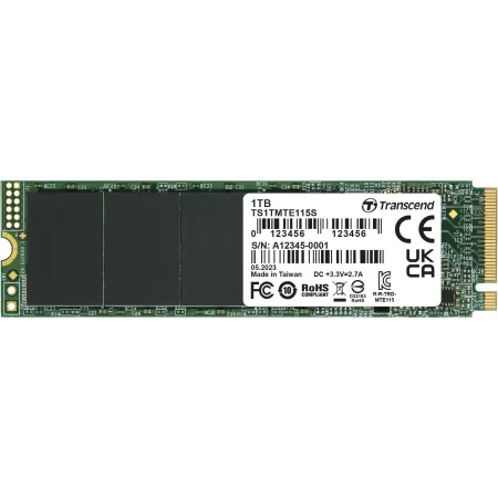 Накопитель SSD Transcend PCIe 3.0 x4 1TB TS1TMTE115S 115S M.2 2280 0.2 DWPD