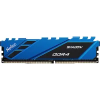 Память DDR4 8GB 3200MHz Netac NTSDD4P32SP-08B Shadow RTL Gaming PC4-25600 CL16 DIMM 288-pin 1.35В с радиатором Ret