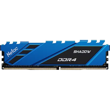 Память DDR4 8GB 3200MHz Netac NTSDD4P32SP-08B Shadow RTL Gaming PC4-25600 CL16 DIMM 288-pin 1.35В с радиатором Ret