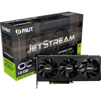 Видеокарта Palit PCI-E 4.0 RTX4060Ti JETSTREAM OC NVIDIA GeForce RTX 4060TI 16Gb 128bit GDDR6 2310/18000 HDMIx1 DPx3 HDCP Ret