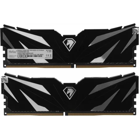 Память DDR4 2x8GB 3600MHz Netac NTSWD4P36DP-16K Shadow II RTL Gaming PC4-28800 CL18 DIMM 288-pin 1.35В kit Intel с радиатором Ret