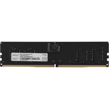 Память DDR5 8GB 4800MHz Netac NTBSD5P48SP-08 Basic RTL Gaming PC5-38400 CL40 DIMM 288-pin 1.1В Intel single rank Ret