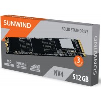 Накопитель SSD SunWind PCIe 4.0 x4 512GB SWSSD512GN4 NV4 M.2 2280