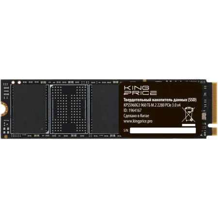 Накопитель SSD KingPrice PCIe 3.0 x4 960GB KPSS960G3 M.2 2280