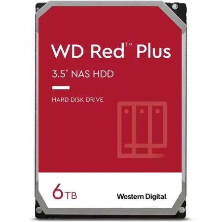 Жесткий диск WD SATA-III 6TB WD60EFPX NAS Red Plus (5640rpm) 256Mb 3.5"