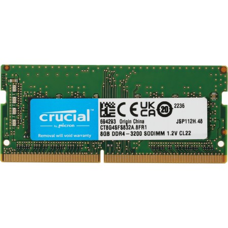 Память DDR4 8GB 3200MHz Crucial CT8G4SFS832A OEM PC4-25600 CL22 SO-DIMM 260-pin 1.2В single rank OEM