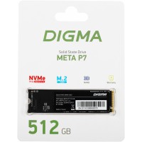 Накопитель SSD Digma PCIe 4.0 x4 512GB DGSM4512GP73T Meta P7 M.2 2280