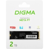 Накопитель SSD Digma PCIe 4.0 x4 2TB DGSM4002TP73T Meta P7 M.2 2280