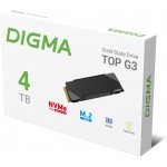 Накопитель SSD Digma PCIe 4.0 x4 4TB DGST4004TG33T Top G3 M.2 2280