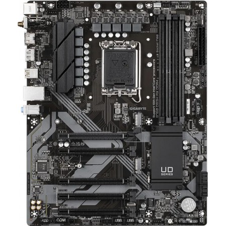 Материнская плата Gigabyte B760 DS3H AX DDR4 Soc-1700 Intel B760 4xDDR4 ATX AC`97 8ch(7.1) GbLAN RAID+HDMI+DP