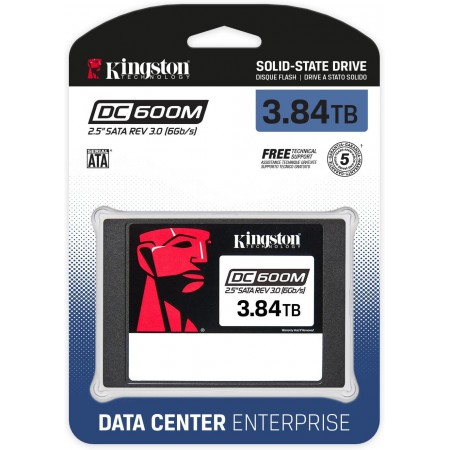 Накопитель SSD Kingston SATA-III 3.84TB SEDC600M/3840G DC600M 2.5" 1 DWPD