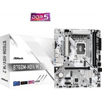 Материнская плата Asrock B760M-HDV/M.2 Soc-1700 Intel B760 2xDDR5 mATX AC`97 8ch(7.1) 2.5Gg RAID+VGA+HDMI+DP