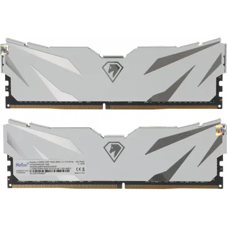 Память DDR4 2x8GB 3200MHz Netac NTSWD4P32DP-16W Shadow II RTL Gaming PC4-25600 CL16 DIMM 288-pin 1.35В с радиатором Ret