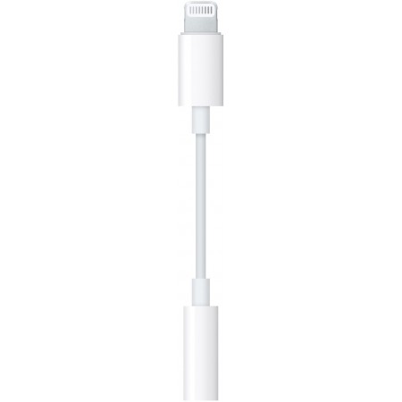 Переходник Apple A1749 MMX62FE/A Jack 3.5 (f)-Lightning (m) 0.1м белый