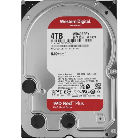 Жесткий диск WD SATA-III 4TB WD40EFPX NAS Red Plus (5400rpm) 256Mb 3.5"