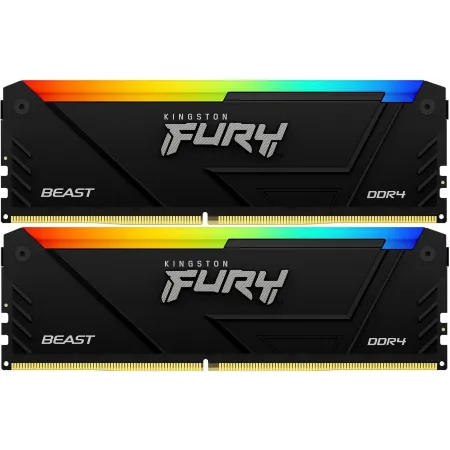 Память DDR4 2x16GB 3200MHz Kingston KF432C16BB12AK2/32 Fury Beast RGB RTL Gaming PC4-25600 CL16 DIMM 288-pin 1.35В dual rank с радиатором Ret