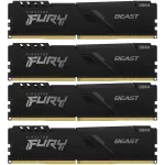 Память DDR4 4x32GB 3200MHz Kingston KF432C16BBK4/128 Fury Beast Black RTL Gaming PC4-25600 CL16 DIMM 288-pin 1.35В dual rank с радиатором Ret