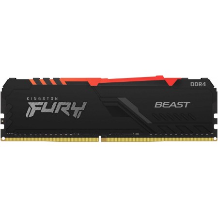 Память DDR4 32GB 3200MHz Kingston KF432C16BB2A/32 Fury Beast RGB RTL Gaming PC4-25600 CL16 DIMM 288-pin 1.35В dual rank с радиатором Ret