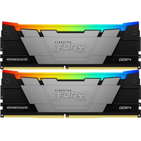 Память DDR4 2x16GB 3200MHz Kingston KF432C16RB12AK2/32 Fury Renegade RGB RTL Gaming PC4-25600 CL16 DIMM 288-pin 1.35В dual rank с радиатором Ret