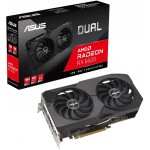 Видеокарта Asus PCI-E 4.0 DUAL-RX6600-8G AMD Radeon RX 6600 8Gb 128bit GDDR6 2044/14000 HDMIx1 DPx3 HDCP Ret