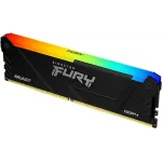 Память DDR4 16GB 2666MHz Kingston KF426C16BB12A/16 Fury Beast RGB RTL Gaming PC4-21300 CL16 DIMM 288-pin 1.2В dual rank с радиатором Ret