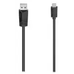 Кабель Hama 200631 USB (m)-USB Type-C (m) 0.75м черный