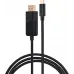 Кабель Buro ver1.4 USB Type-C (m) DisplayPort (m) 1.5м (BU-TYPEC-DP-1.5M) черный