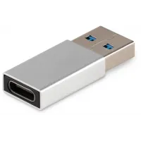 Адаптер Buro BU-USB3-Am-Cf ver3.0 USB A(m) USB Type-C (f) серебристый (пакет)