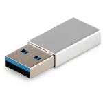 Адаптер Buro ver2.0 USB A(m) USB Type-C (f) (BU-USB2-AM-CF) серебристый