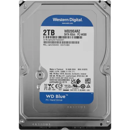 Жесткий диск WD SATA-III 2TB WD20EARZ Desktop Blue (5400rpm) 64Mb 3.5"