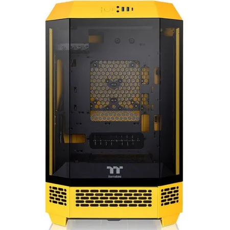 Корпус Thermaltake The Tower 300 Bumblebee желтый без БП miniITX 8x120mm 6x140mm 2xUSB3.0 audio bott PSU