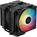 Устройство охлаждения(кулер) Deepcool AG620 Digital Bk ARGB Soc-AM5/AM4/1151/1200/2066/1700 черный/белый 4-pin 29.4dB Al+Cu LCD 260W 1370gr Ret (R-AG620-BKADMN-G-2)