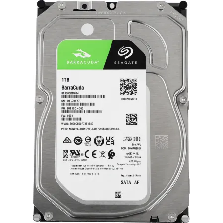 Жесткий диск Seagate SATA-III 1TB ST1000DM014 Desktop Barracuda 4KN (7200rpm) 256Mb 3.5"