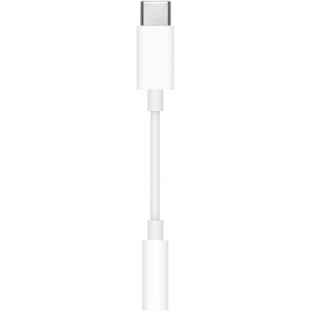 Переходник Apple MU7E2FE/A Jack 3.5 (f)-USB Type-C (m) 0.1м белый