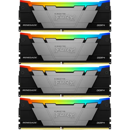 Память DDR4 4x32GB 3600MHz Kingston KF436C18RB2AK4/128 Fury Renegade RGB RTL Gaming PC4-28800 CL18 DIMM 288-pin 1.35В dual rank с радиатором Ret