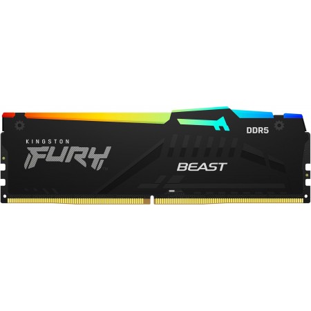 Память DDR5 32GB 6000MHz Kingston KF560C40BBA-32 Fury Beast RGB RTL Gaming PC5-48000 CL40 DIMM 288-pin 1.35В с радиатором Ret