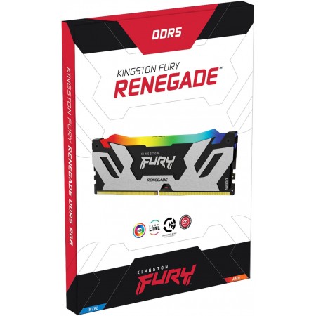 Память DDR5 2x16GB 6400MHz Kingston KF564C32RSAK2-32 Fury Renegade XMP RGB RTL Gaming PC5-51200 CL32 DIMM 288-pin 1.4В kit с радиатором Ret