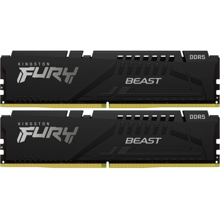 Память DDR5 2x16GB 6000MHz Kingston KF560C36BBEK2-32 Fury Beast Black Expo RTL Gaming PC5-48000 CL36 DIMM 288-pin 1.35В kit single rank с радиатором Ret