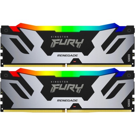 Память DDR5 2x32GB 6400MHz Kingston KF564C32RSAK2-64 Fury Renegade XMP RGB RTL Gaming PC5-51200 CL32 DIMM 288-pin 1.4В kit с радиатором Ret