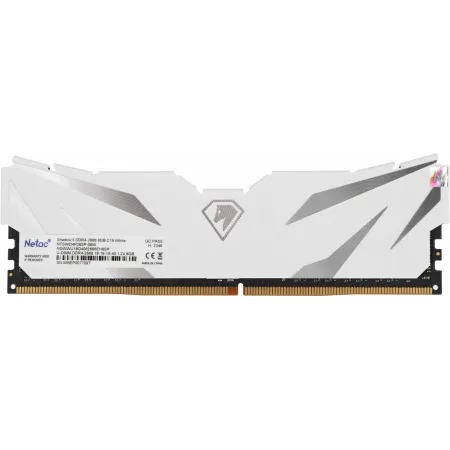 Память DDR4 8GB 2666MHz Netac NTSWD4P26SP-08W Shadow II RTL Gaming PC4-21300 CL19 DIMM 288-pin 1.2В с радиатором Ret